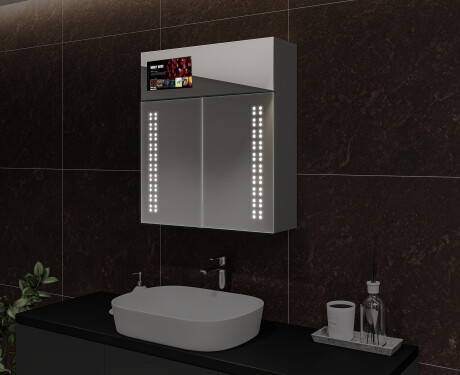 Smart LED Illuminated Mirror Cabinet - L55 Sarah 66,5 x 72cm #6