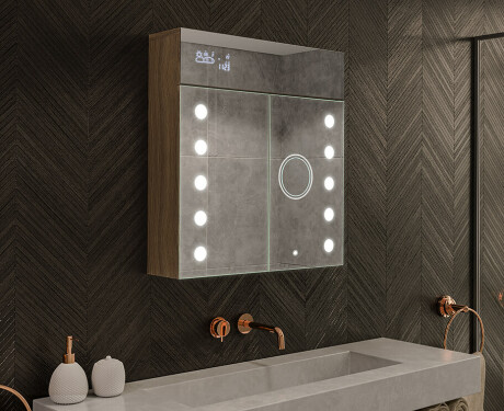 LED Illuminated Mirror Cabinet - L06 Emily 66,5 x 72cm #1