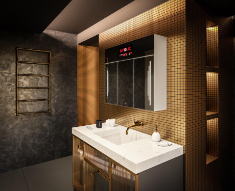 Smart LED Illuminated Mirror Cabinet - L27 Sarah 100 x 72cm #12