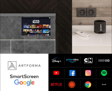 Smart LED Illuminated Mirror Cabinet - L27 Sarah 100 x 72cm #5