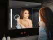LED Illuminated Mirror Cabinet - L02 Emily 100 x 72cm #9