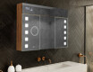 LED Illuminated Mirror Cabinet - L03 Emily 100 x 72cm