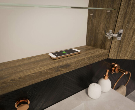 LED Illuminated Mirror Cabinet - L03 Emily 100 x 72cm #12