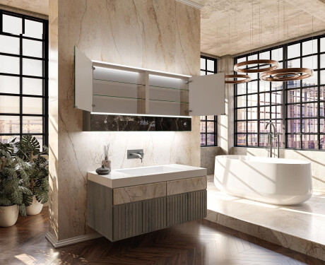 LED Bathroom Cabinet Lily - 2-door 100 x 72,5cm #11