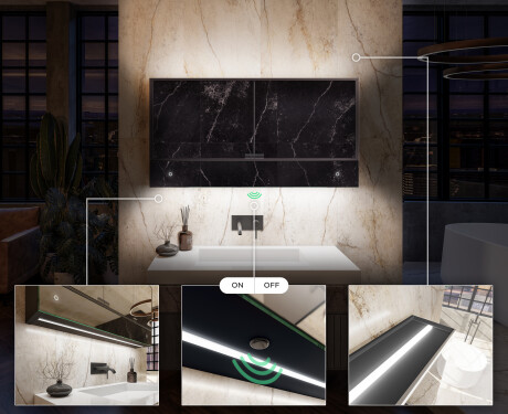 LED Bathroom Cabinet Lily - 2-door 100 x 72,5cm #7