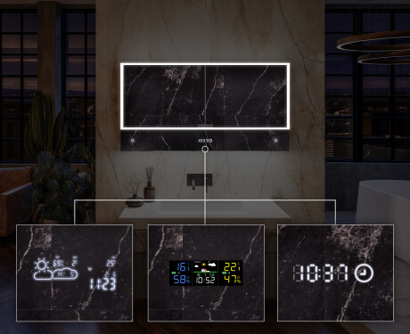 LED Bathroom Cabinet Lily - 2-door 100 x 72,5cm #8