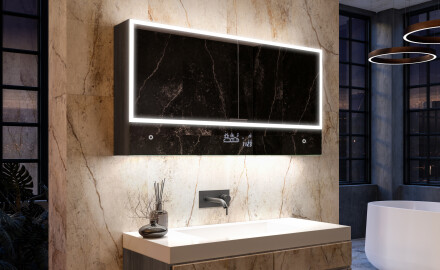 LED Bathroom Cabinet Lily - 2-door 100 x 72,5cm