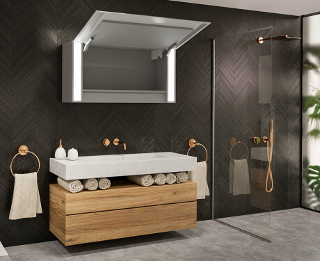 LED Illuminated Mirror Cabinet Sofia 100 x 50cm #12
