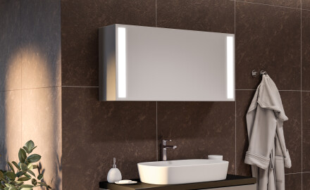 LED Illuminated Mirror Cabinet Sofia 100 x 50cm