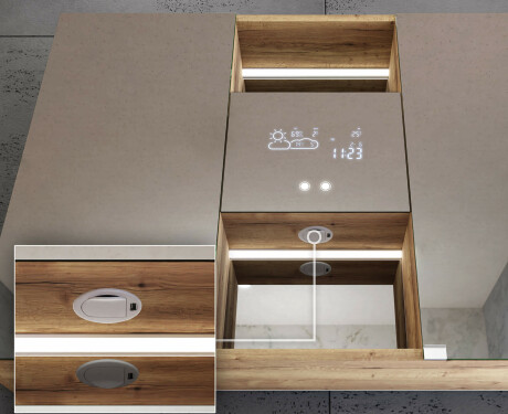 Bathroom LED Cabinet - Lisa 100 x 70cm #10