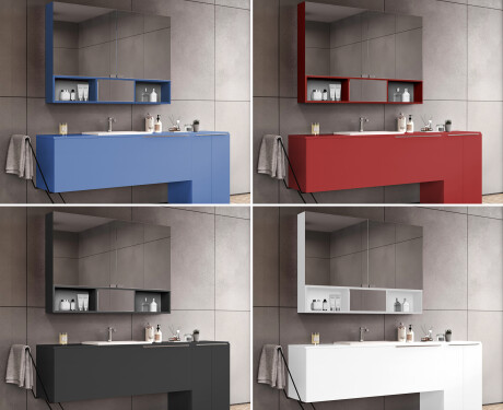 LED Bathroom Cabinet Emma - 2-door 100 x 72cm #4