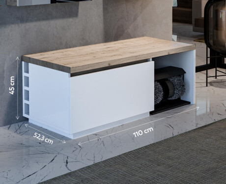 Shoe Cabinet With A Shoe Cleaner - Olivia 110 x 45cm #2