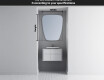 Irregular Mirror LED Lighted decorative design Z221 #3