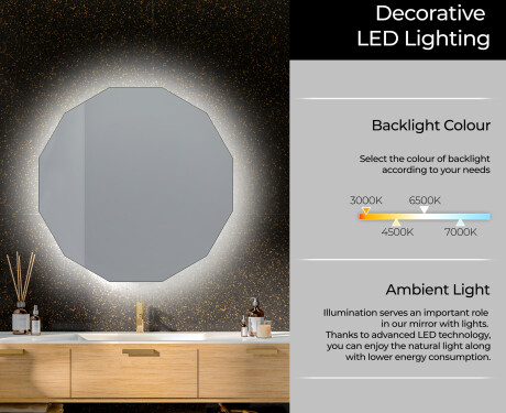 Backlit LED Bathroom Mirror L112 #5