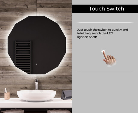 Backlit LED Bathroom Mirror L112 #6