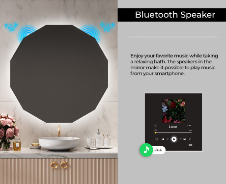 Backlit LED Bathroom Mirror L112 #7