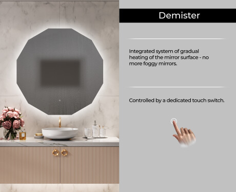 Backlit LED Bathroom Mirror L112 #8