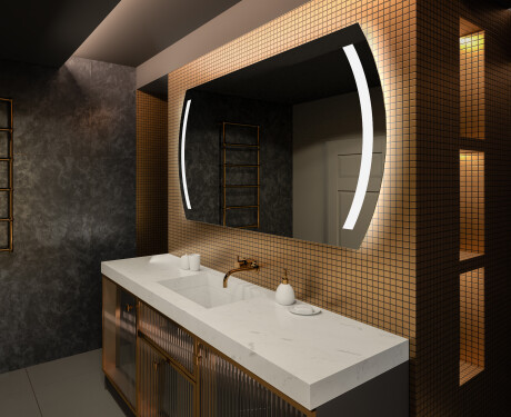 Designer Backlit LED Bathroom Mirror L67 #2