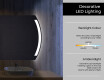 Designer Backlit LED Bathroom Mirror L68 #3