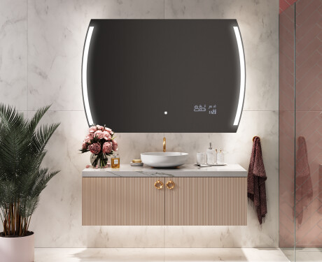 Designer Backlit LED Bathroom Mirror L68 #8