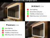 Designer Backlit LED Bathroom Mirror L141 #2