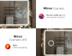 Designer Backlit LED Bathroom Mirror L141 #8