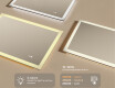Rounded bathroom mirror with LED lighting, dual color, touch switch, heating mat #3