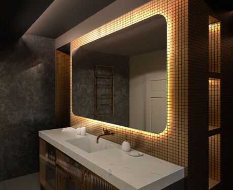 Designer Backlit LED Bathroom Mirror L142 #1