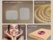 Rounded bathroom mirror with LED lighting, dual color, touch switch, heating mat #6