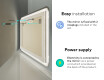 Designer Backlit LED Bathroom Mirror L143 #10
