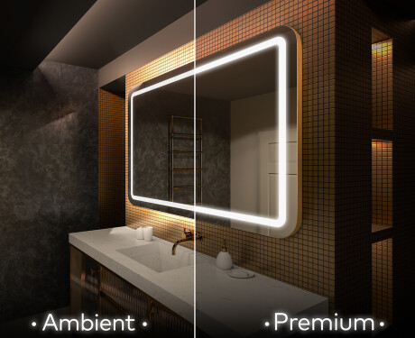 Designer Backlit LED Bathroom Mirror L143 #1