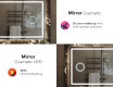 Designer Backlit LED Bathroom Mirror L143 #8