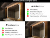 Designer Backlit LED Bathroom Mirror L144 #2