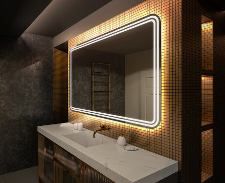 Designer Backlit LED Bathroom Mirror L148