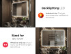 Designer Backlit LED Bathroom Mirror L148 #5